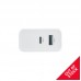 Maxlife φορτιστής MXTC-07-45AC PD QC 1x USB-C 1x USB 45W λευκό Maxlife φορτιστής MXTC-07-45AC PD QC 1x USB-C 1x USB 45W λευκό