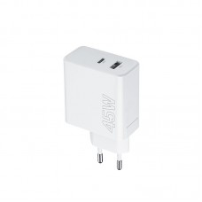 Maxlife φορτιστής  MXTC-07-45AC PD QC 1x USB-C 1x USB 45W λευκό