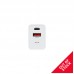 Maxlife φορτιστής MXTC-13-20AC PD QC 1x USB-C 1x USB 20W λευκό