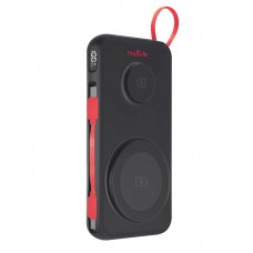 Maxlife ασύρματο power bank  MXPB-08 10000 mAh μαγνητικό 3 σε 1 μαύρο