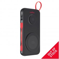 Maxlife ασύρματο power bank  MXPB-08 10000 mAh μαγνητικό 3 σε 1 μαύρο