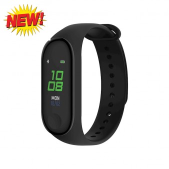 Forever Active Fit Έξυπνο λουράκι παρακολούθησης φυσικής κατάστασης μαύρο