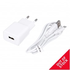 Maxlife φορτιστής MXTC-01 1x USB 2.1A λευκό + καλώδιο USB-C