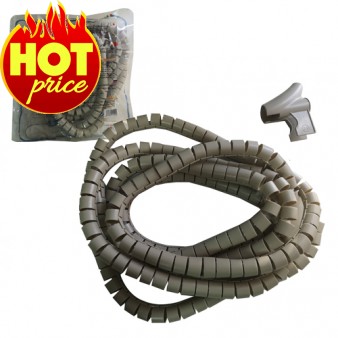 FTT18-015 EASYCOVER ΣΠΙΡΑΛ ΚΑΛΩΔΙΩΝ ΓΚΡΙ 25mm / 4 ΜΕΤΡΑ