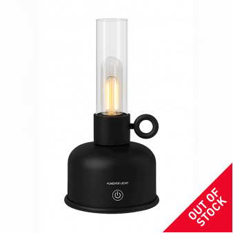 Forever Light Vintage Λάμπα LED πετρελαίου Μαύρη Forever Light Vintage Λάμπα LED πετρελαίου Μαύρη