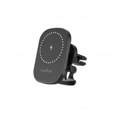 Maxlife βάση αυτοκινήτου  για αεραγωγό MXCH-16 μαγνητική με ασύρματη φόρτιση μαύρη 15W