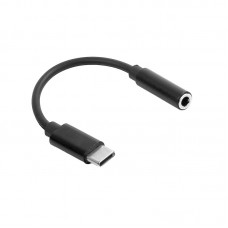 Maxlife προσαρμογέας ήχου MXJC-02 με υποδοχή 3,5 mm - USB-C μαύρο