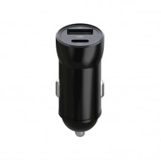Maxlife φορτιστής αυτοκινήτου MXCC-04 PD QC 1x USB-C 1x USB 20W μαύρο