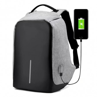 Laptop backpack  BP-01, 15.6", Γκρί