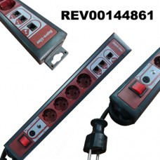 REV00144861 4-outlet Power Strip with switch and ISDN
