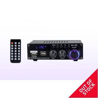 Ενισχυτής Ήχου, 45W, Bluetooth 5.0, USB Με Τηλεχειριστήριο, Μαύρος Ενισχυτής Ήχου, 45W, Bluetooth 5.0, USB Με Τηλεχειριστήριο, Μαύρος