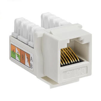 KEYSTONE JACK CAT6 UTP 90 degree 