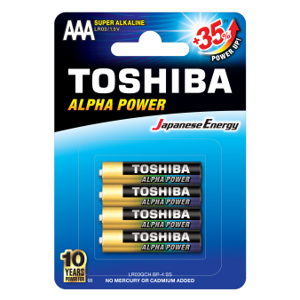 Toshiba Alpha Power AAA (blister 4 pcs) - LR03GCH BP-4