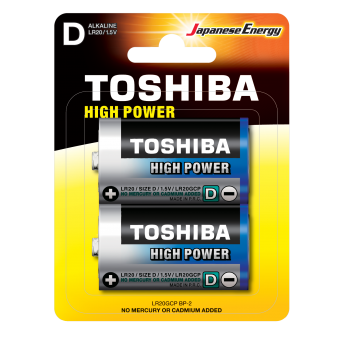 Toshiba High Power D (blister 2 pcs) - LR20GCP BP-2