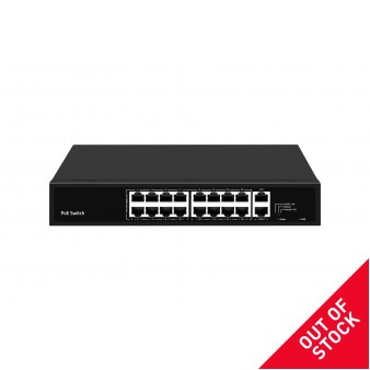 POE002 18-Port 10/100/1000M Gigabit Power Switch (PoE Switch)