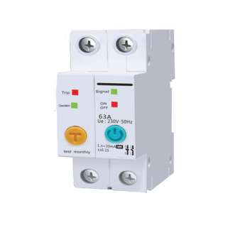 Tuya Smart WiFi Din Rail Circuit Breaker Smart Timer Switch Replay with Leakage Protection 2P