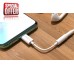 Foneng Audio cable 3.5mm jack to USB type-C (white)