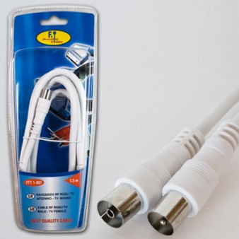 FTT1-007/White Καλωδίωση TV-VIDEO 1.5m