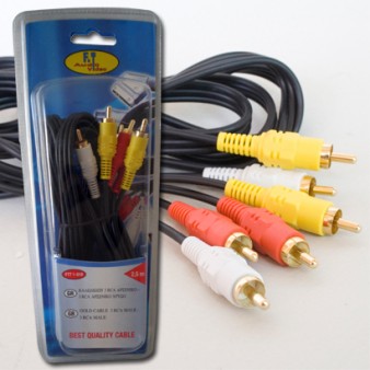 FTT1-018 3 rca αρσ. - 3 rca αρσ. 2.5m