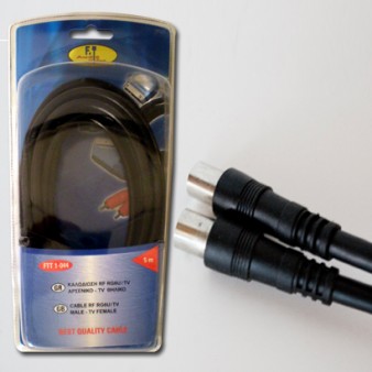 FTT1-044/Black Καλωδίωση TV-VIDEO 5m