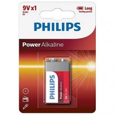 Philips Power alkaline 9V battery 6LR61   (1 pack)
