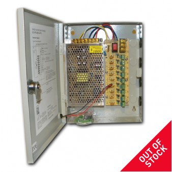 FTT9-008 Τροφ/κο για κάμερες cctv 9 εξόδων 10Amper