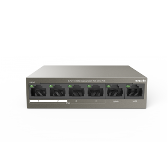 TENDA 6-Port 10/100Mbps Desktop Switch with 4-Port PoE
