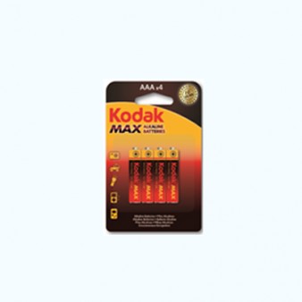 30952812 Kodak MAX alkaline AAA battery (4 pack)