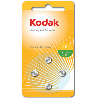 30410404 Kodak hearing aid P10 battery (4 pack)