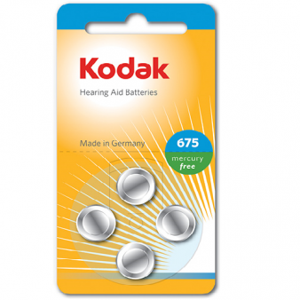 30410435 Kodak hearing aid P675 battery (4 pack)