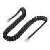 FTT16-312 Black Τηλεφωνική καλωδίωση SPIRAL ΑΚΟΥΣΤΙΚΟΥ 6P4C 1.5m