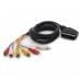 1.00.004 SCART - 6 RCA 1.3M