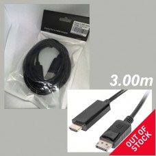 FTT14-031 DisplayPort ΣΕ HDMI Male Cable 3.00M