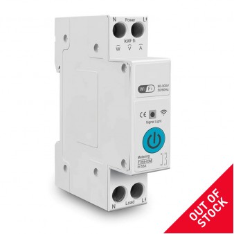 WiFi Smart Tuya Din Rail Circuit Breaker timer Switch, Tuya App.